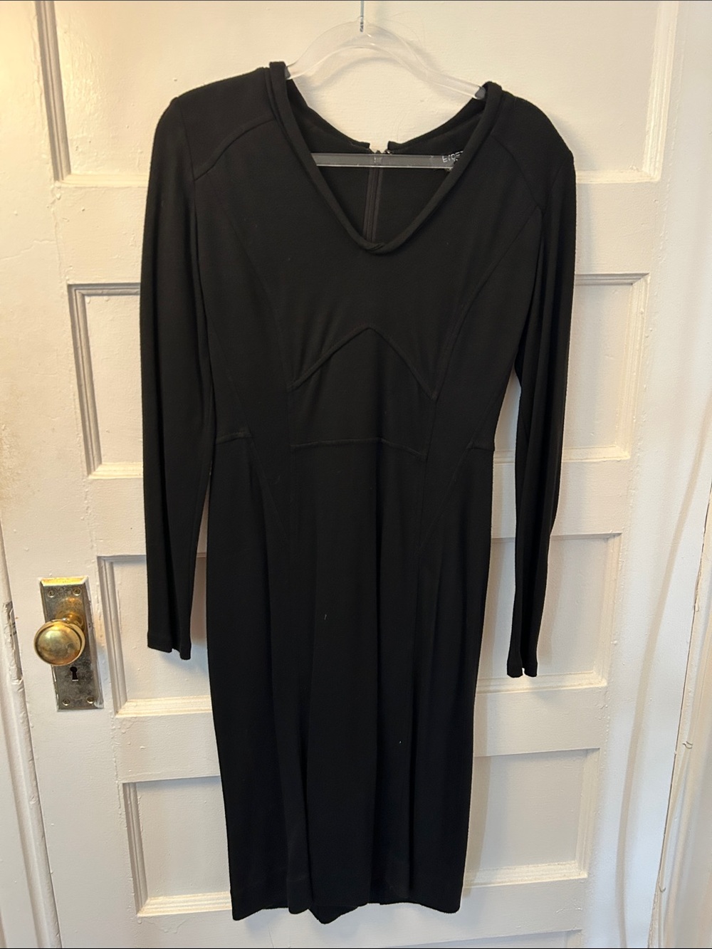 Etcetera Black Knit Midi Dress, Women's size 2